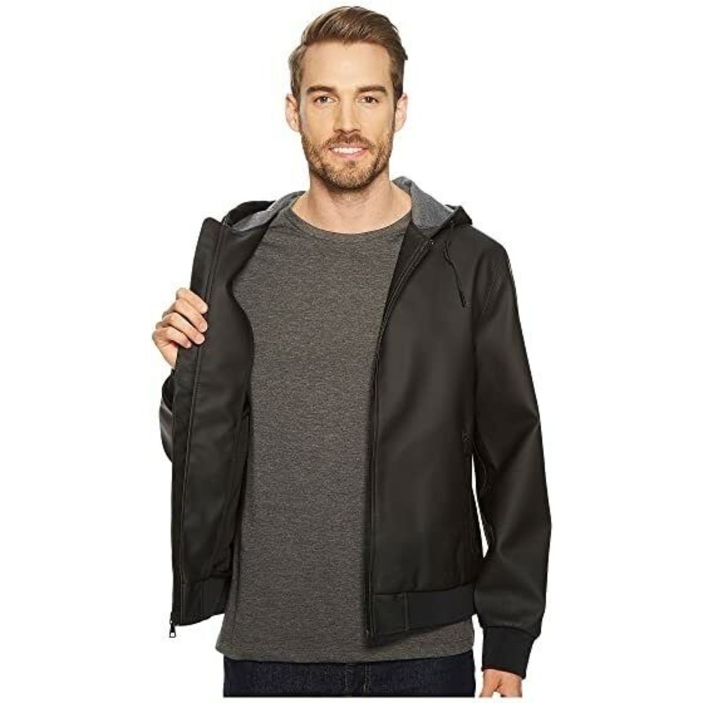 UGG DIEGO RUBBERIZED HOODIE Men's Size XS BLACK Weatherproof Jacket NEW - $225